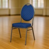 Krzesło metalowe Monza- granatowe