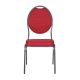 Krzesło metalowe wysokiej jakości Monza - czerwone