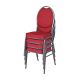 Krzesło metalowe wysokiej jakości Monza - czerwone