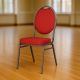 Krzesło metalowe wysokiej jakości Monza - czerwone