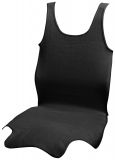 Pokrowiec na siedzenie TRIKO SOFT przód - 1 szt, czarny