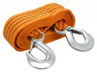 Płaska lina holownicza z karabinkami - 3000 kg
