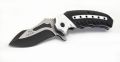 CATTARA Nóż składany COBRA 20cm ze srebrno-czarnym zabezpiec
