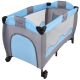 Łóżeczko turystyczne podróżne, niebiesko-szare