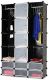 Szafa z 12 przegrodami, kolor czarny