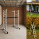Kombinowane rusztowanie 3w1 – platforma robocza + 2 drabiny