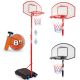 Kosz do koszykówki z kółkami, regulowany 113 - 236 cm
