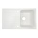 Aquamarin Zlew Granite, 76 x 46 cm, biały
