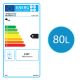 Elektryczny zbiornik ciepłej wody 80 l, biały