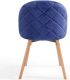 Zestaw krzeseł do jadalni , błękit królewski, 2 szt