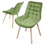 Komplet krzeseł zielone, 2 szt