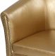 Fotel Chesterfield, 58 x 71 x 70 cm, złoty