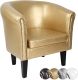 Fotel Chesterfield, 58 x 71 x 70 cm, złoty