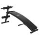 Ławka treningowa pochylona Physionics - czarna