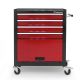 Warsztatowy wózek z 4 szufladami, 61 x 65 cm, czerwony