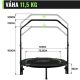Trampolina Physionics Fitness 101 cm, do 150 kg, zielona