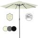 MIADOMODO Parasol z rączką 250 cm, kremowy