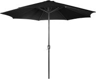 MIADOMODO Parasol z klamką 250 cm, czarny