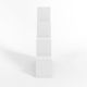 MIADOMODO Regał schodkowy duży, wolnostojący, biały