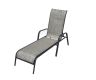 Leżak ogrodowy z regulowanym oparciem ZWC - 52 szary