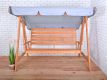 Ogrodowa huśtawka drewniana 3-osobowa z sosny 192 cm