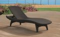 leżak poliratanowy  PACIFIC brązowy
