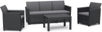 Zestaw sof CLAIRE, 5 miejsc , grafitowy